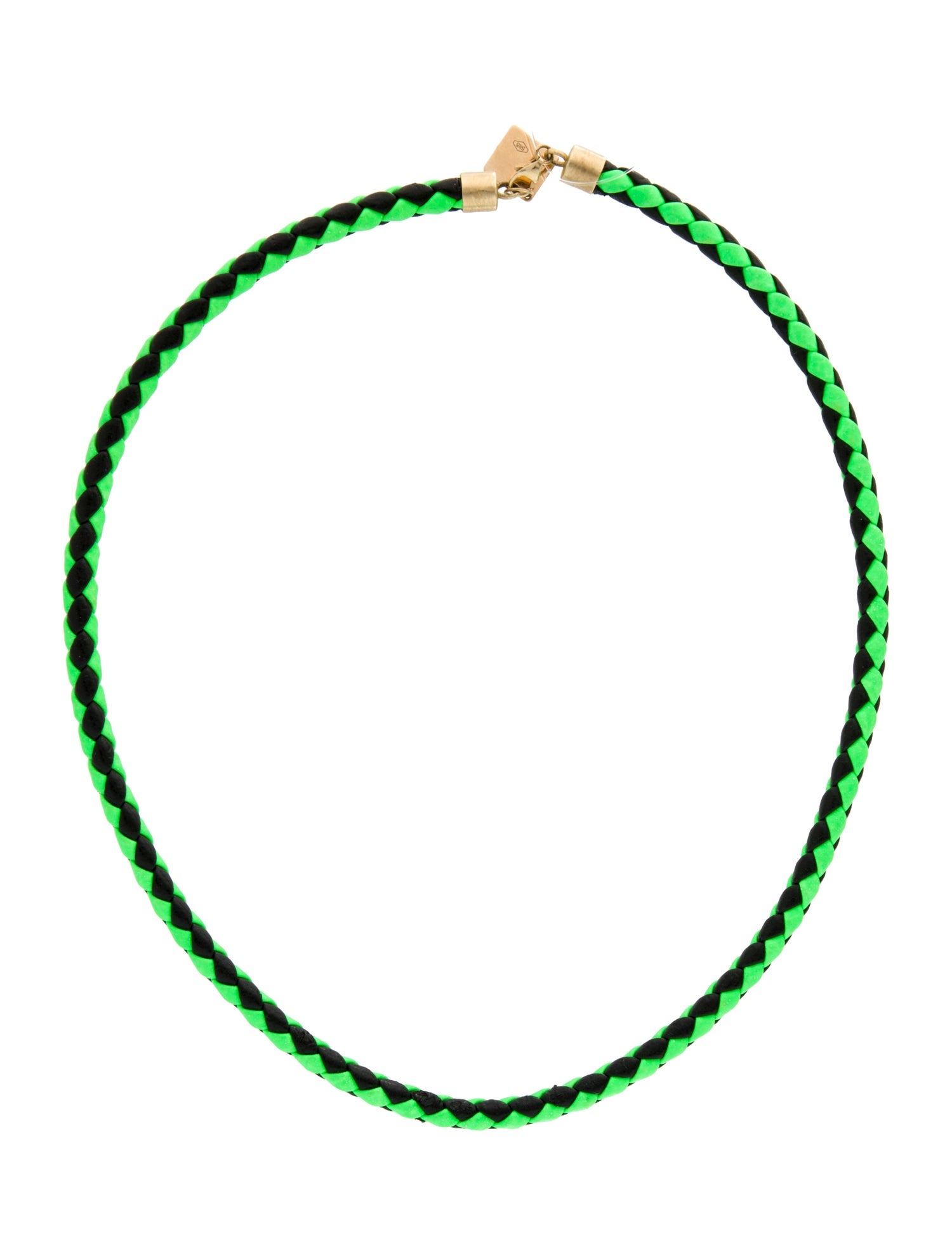 Lauren Rubinski 14K Leather Collar Necklace