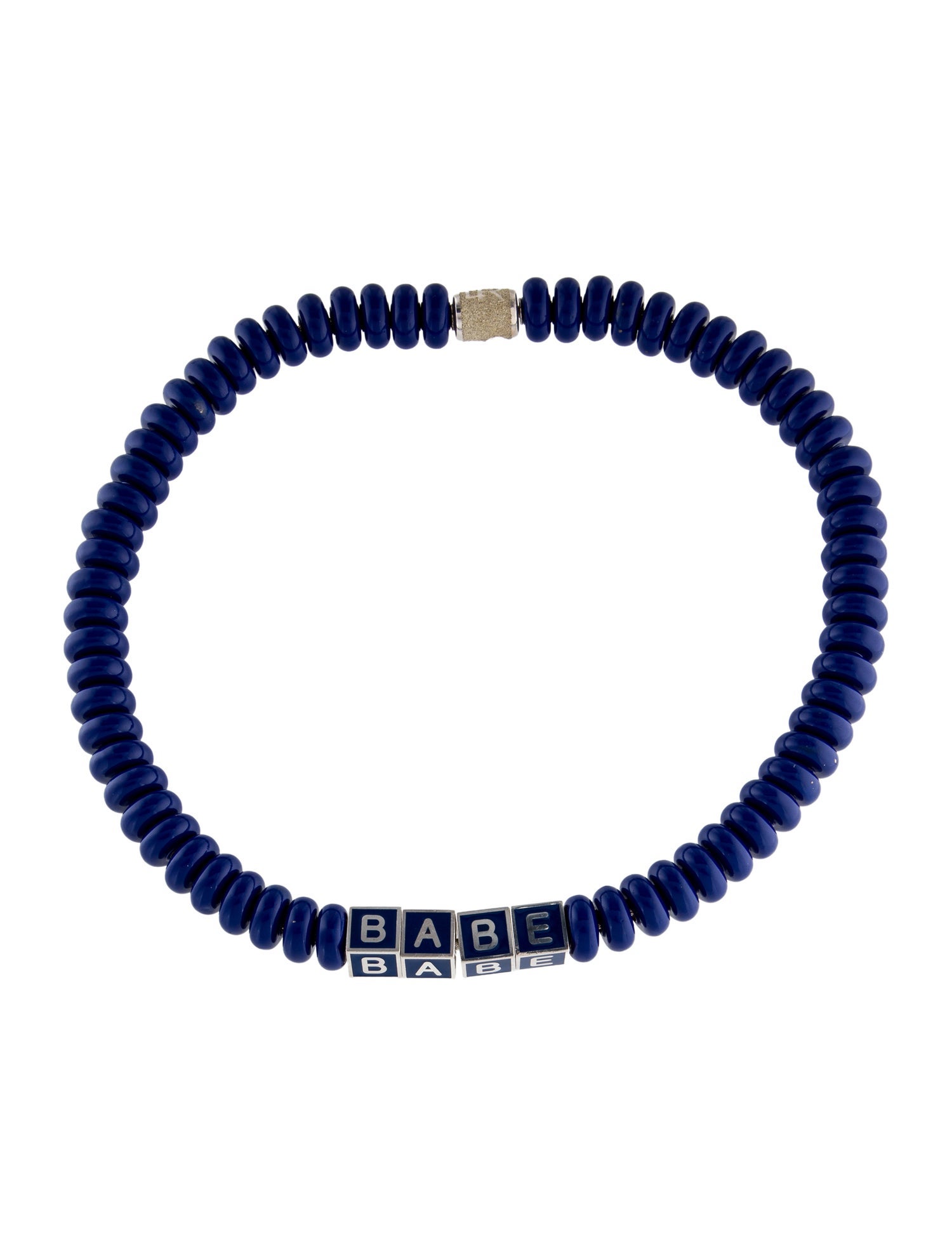 Lauren Rubinski Enamel Babe Bead Necklace