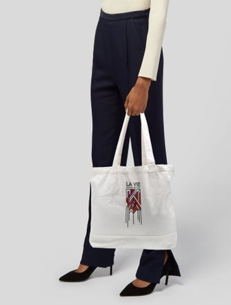 La Vie Style House Canvas Tote