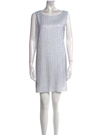 La Vie Style House Bateau Neckline Mini Dress