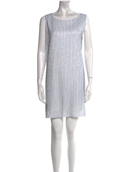 La Vie Style House Bateau Neckline Mini Dress