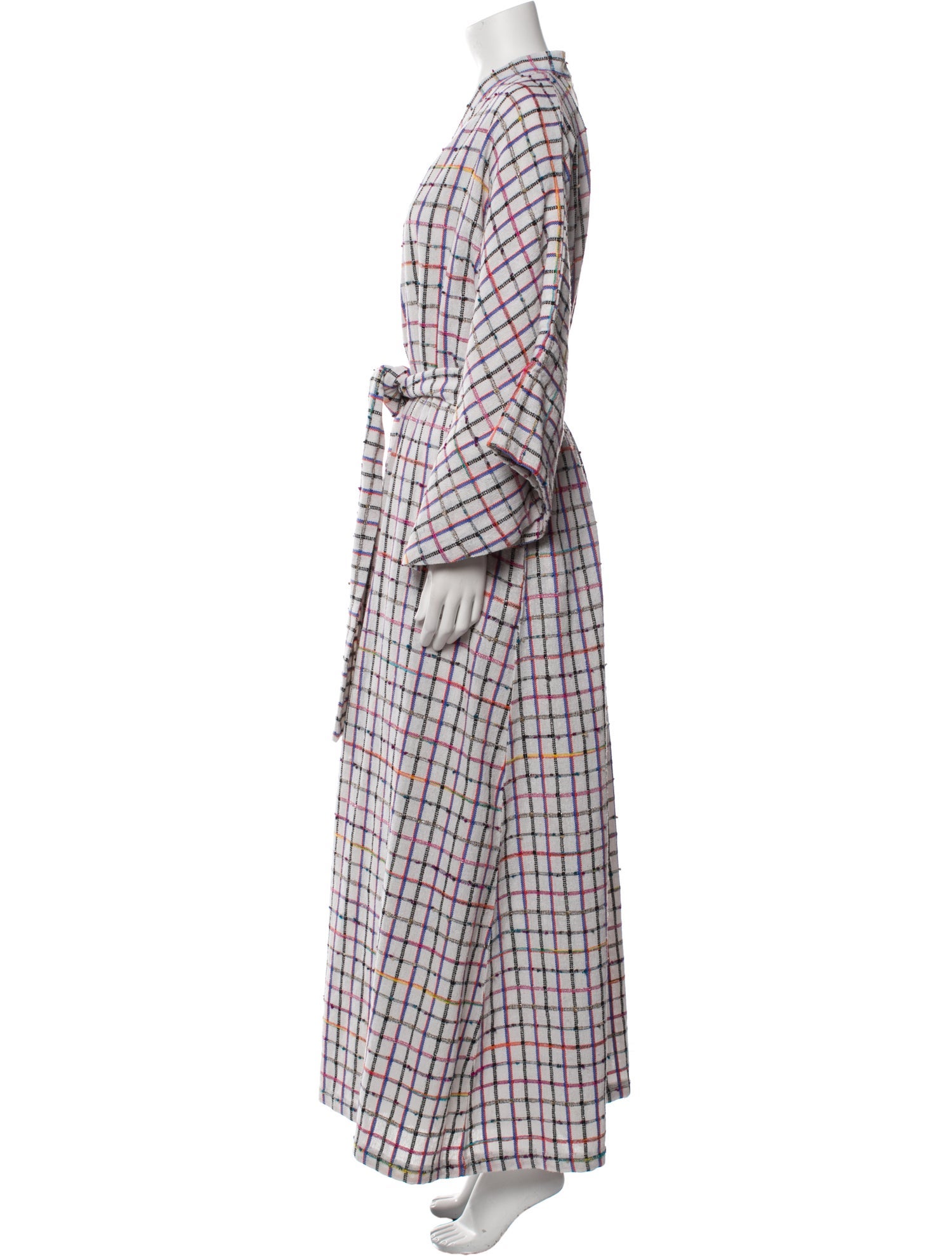 La Vie Style House Plaid Print Coat