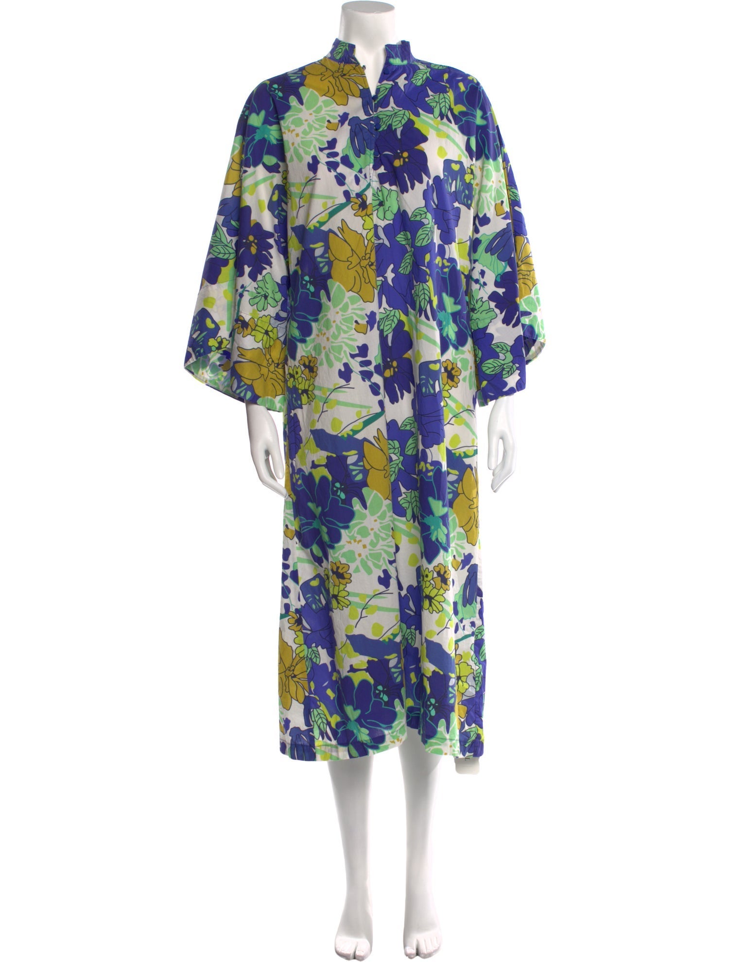 La Vie Style House Floral Print Midi Length Dress