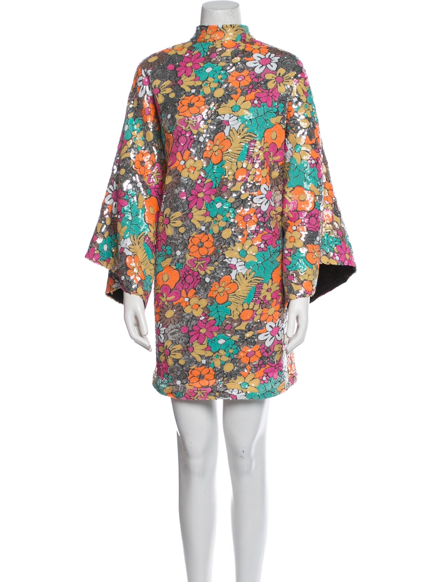 La Vie Style House Floral Print Mini Dress