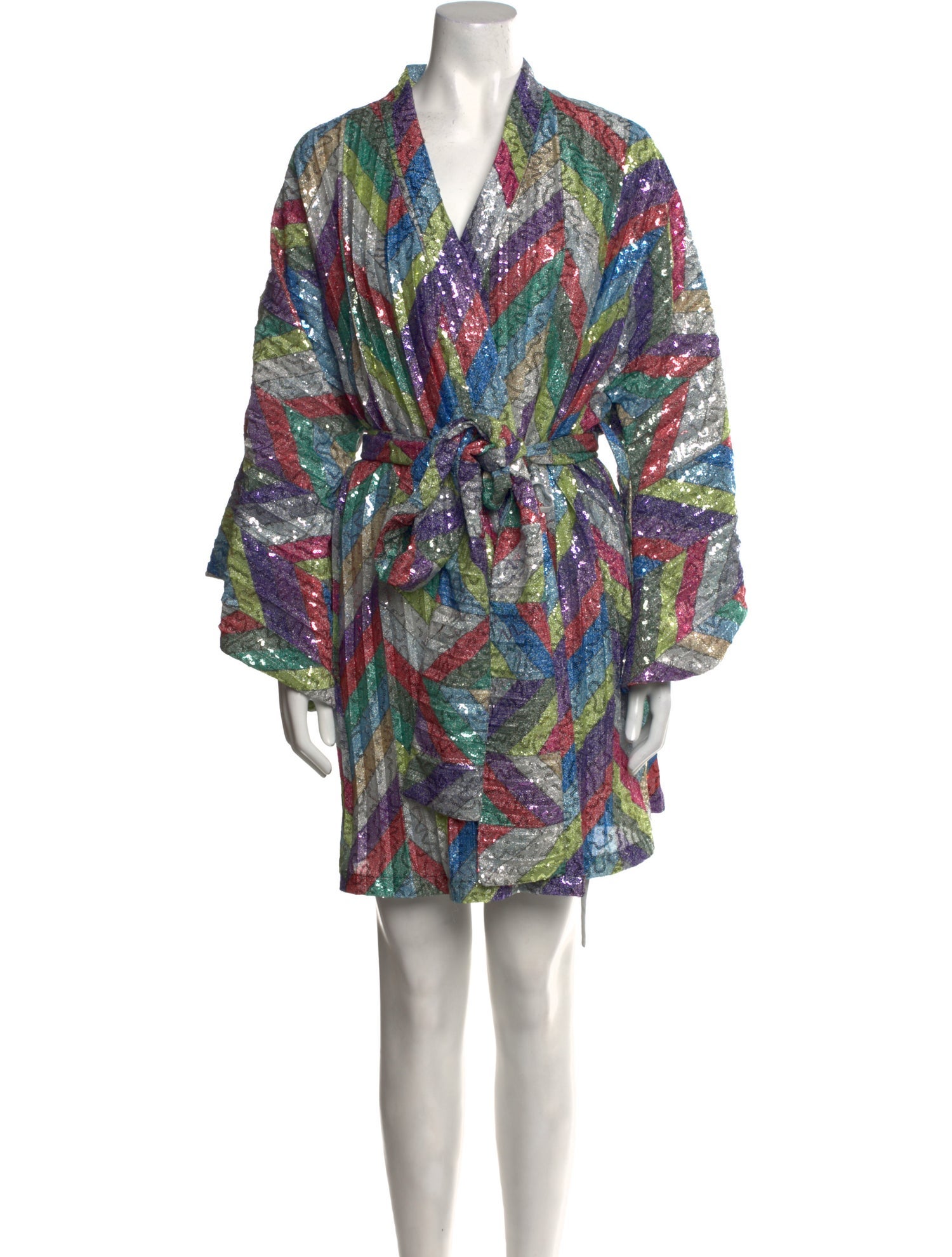 La Vie Style House Printed Knee-Length Dress