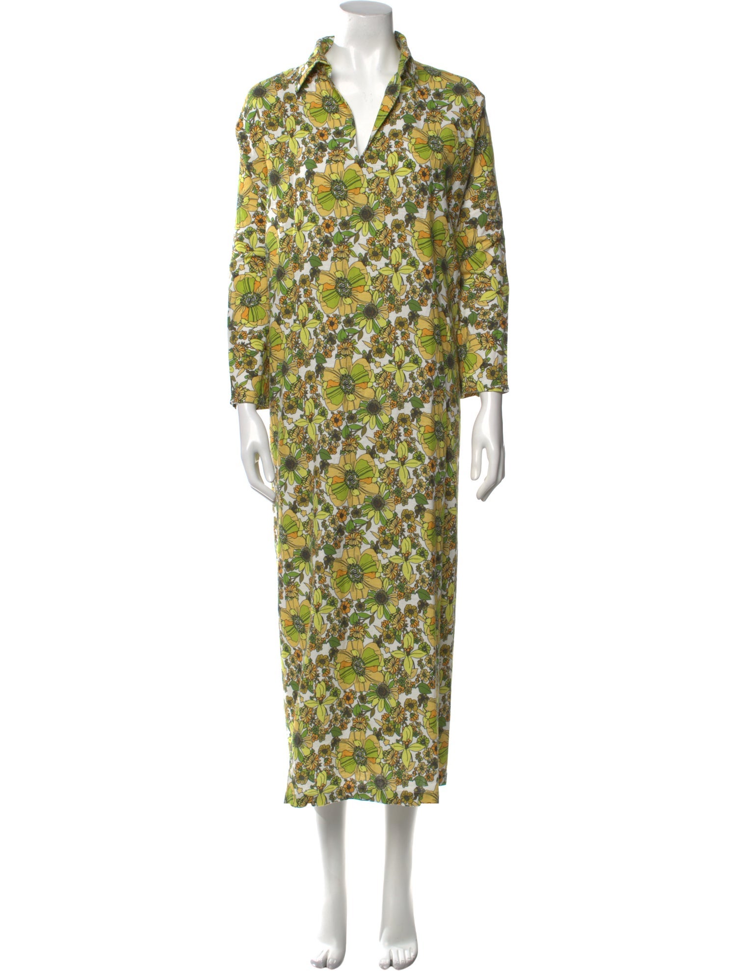 La Vie Style House Floral Print Long Dress w/ Tags