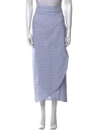 La Vie Style House Printed Midi Length Skirt