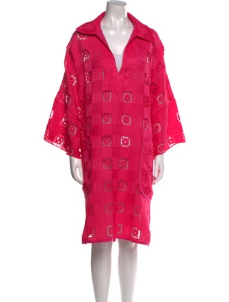 La Vie Style House Printed Midi Length Dress