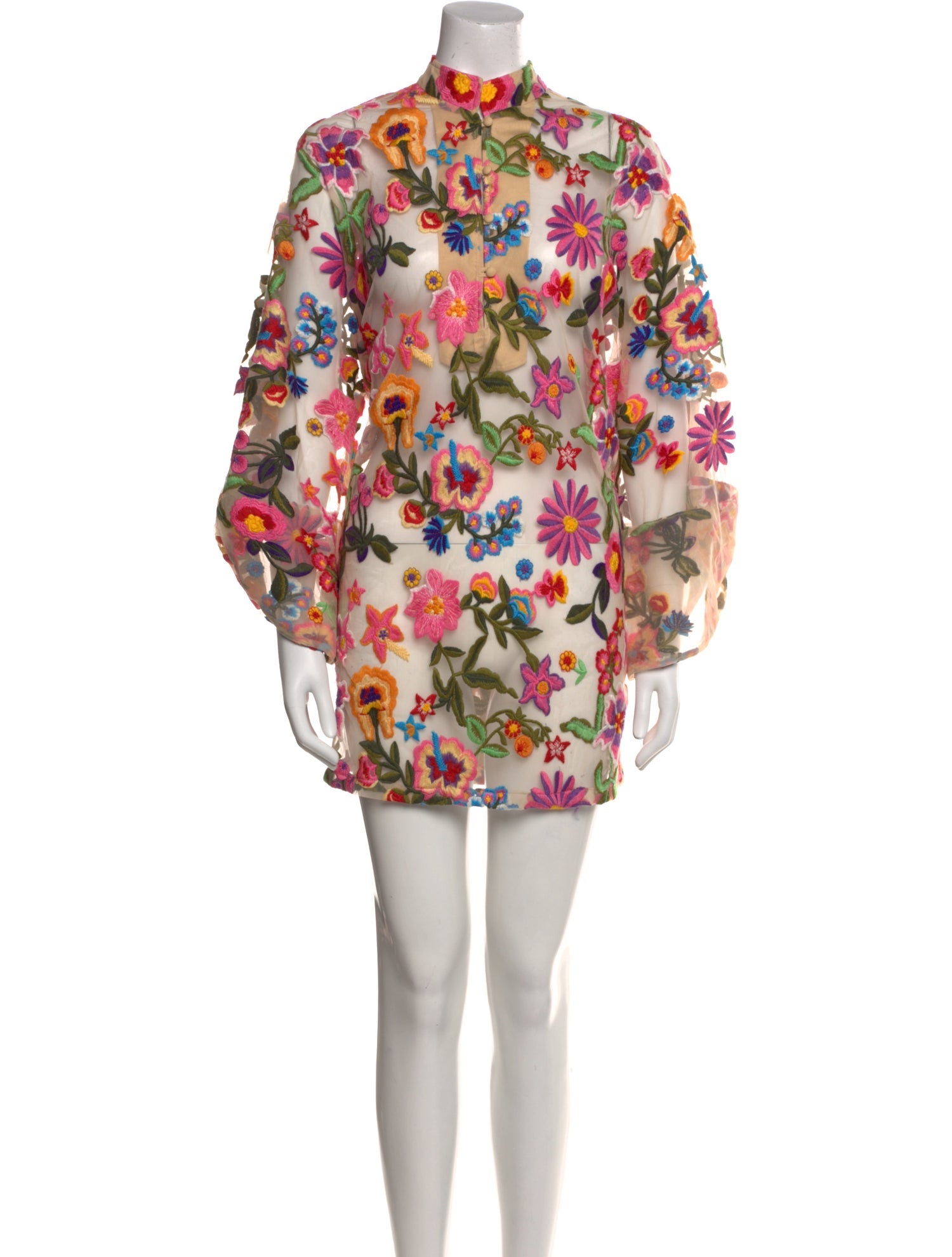 La Vie Style House Floral Print Mini Dress