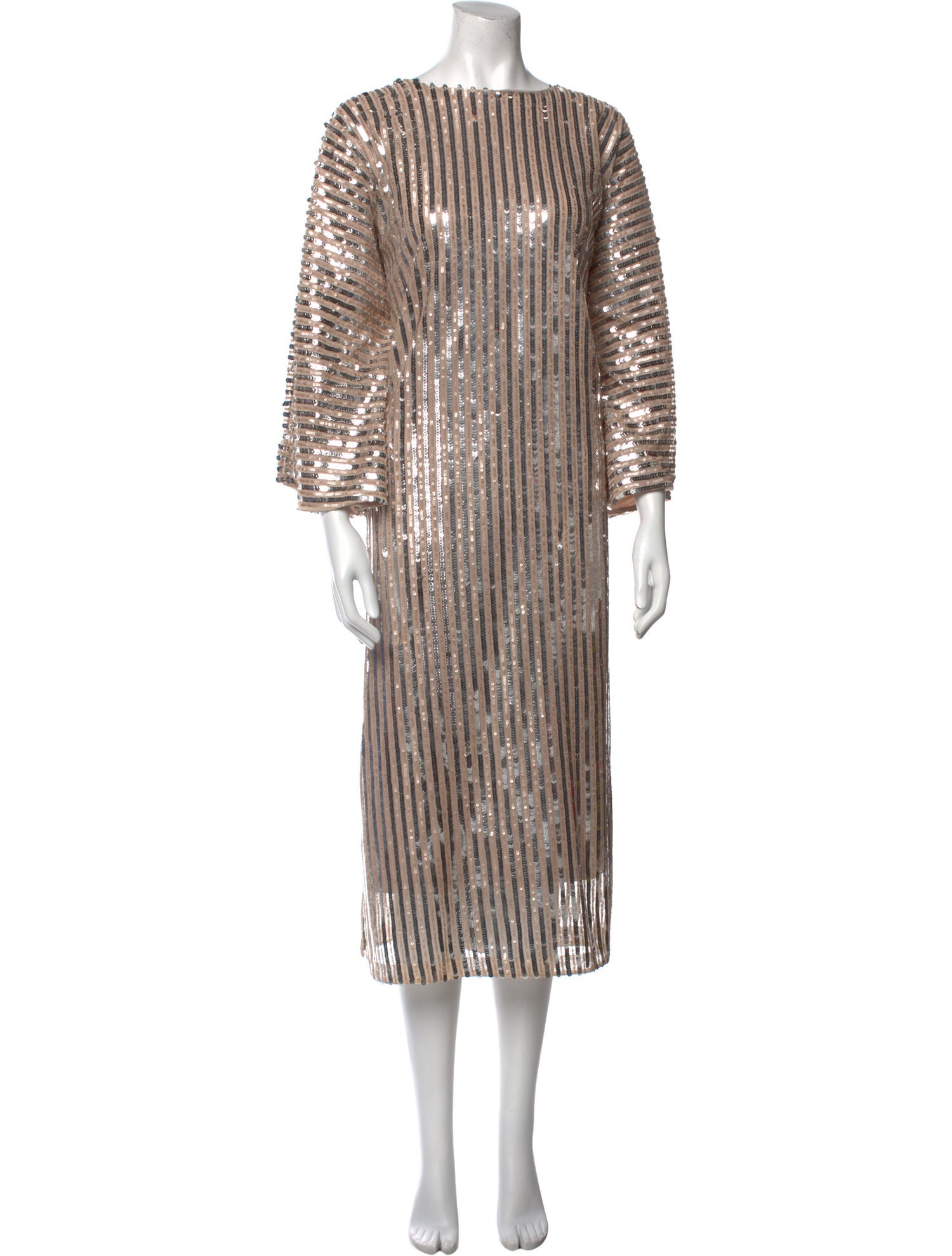 La Vie Style House Striped Long Dress w/ Tags