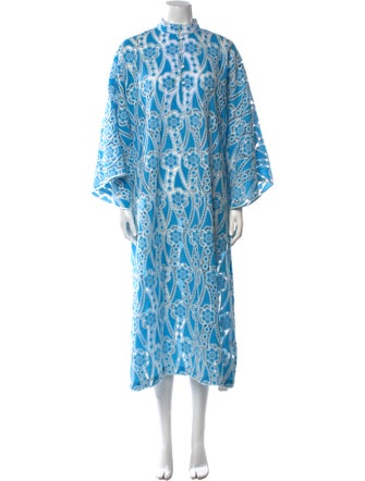 La Vie Style House Patterned Long Dress