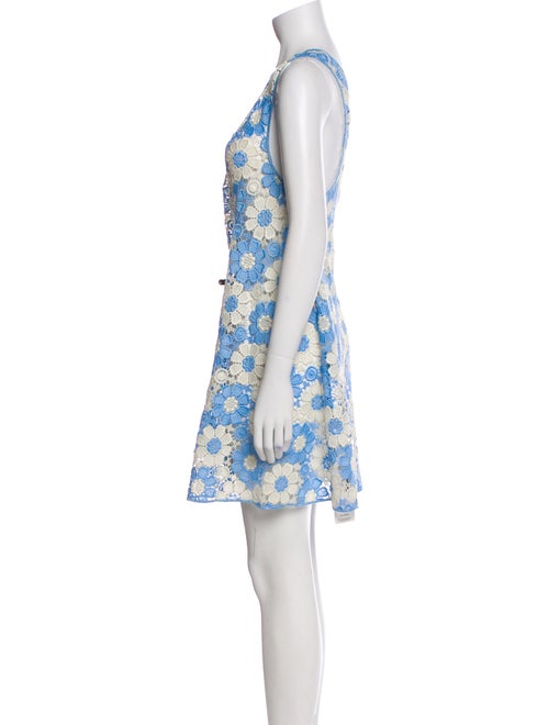 La Vie Style House Lace Pattern Mini Dress