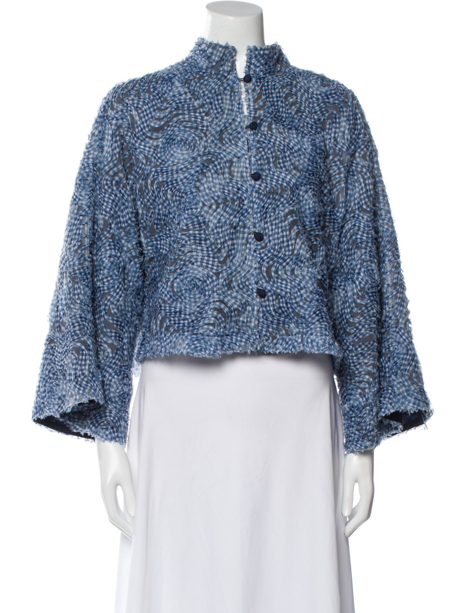 La Vie Style House Tweed Pattern Evening Jacket