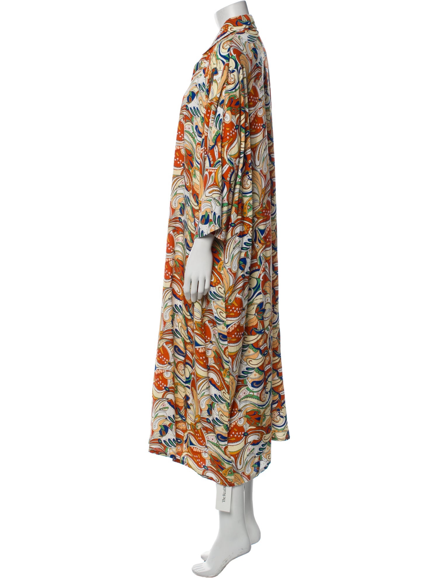 La Vie Style House Printed Midi Length Dress