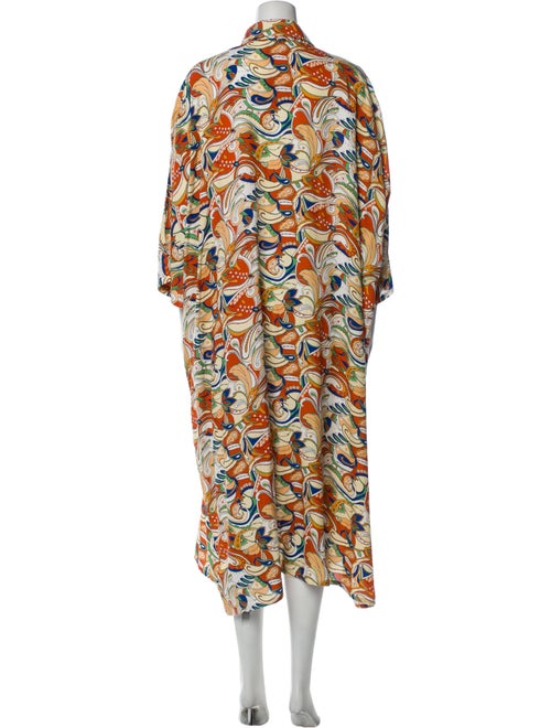 La Vie Style House Printed Midi Length Dress