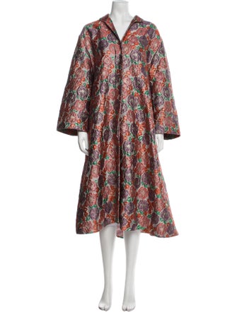 La Vie Style House Floral Print Coat