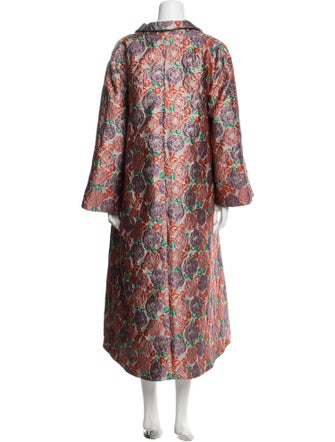 La Vie Style House Floral Print Coat