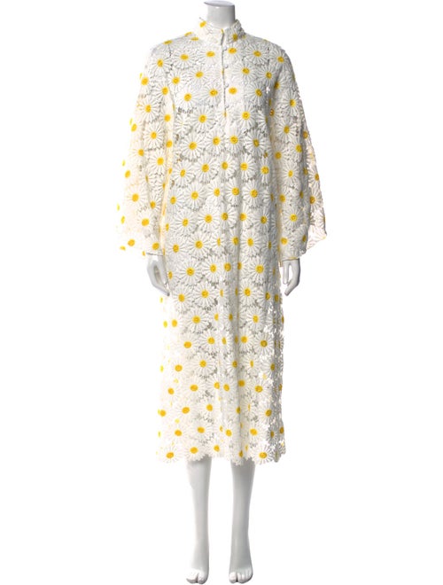 La Vie Style House Floral Print Midi Length Dress