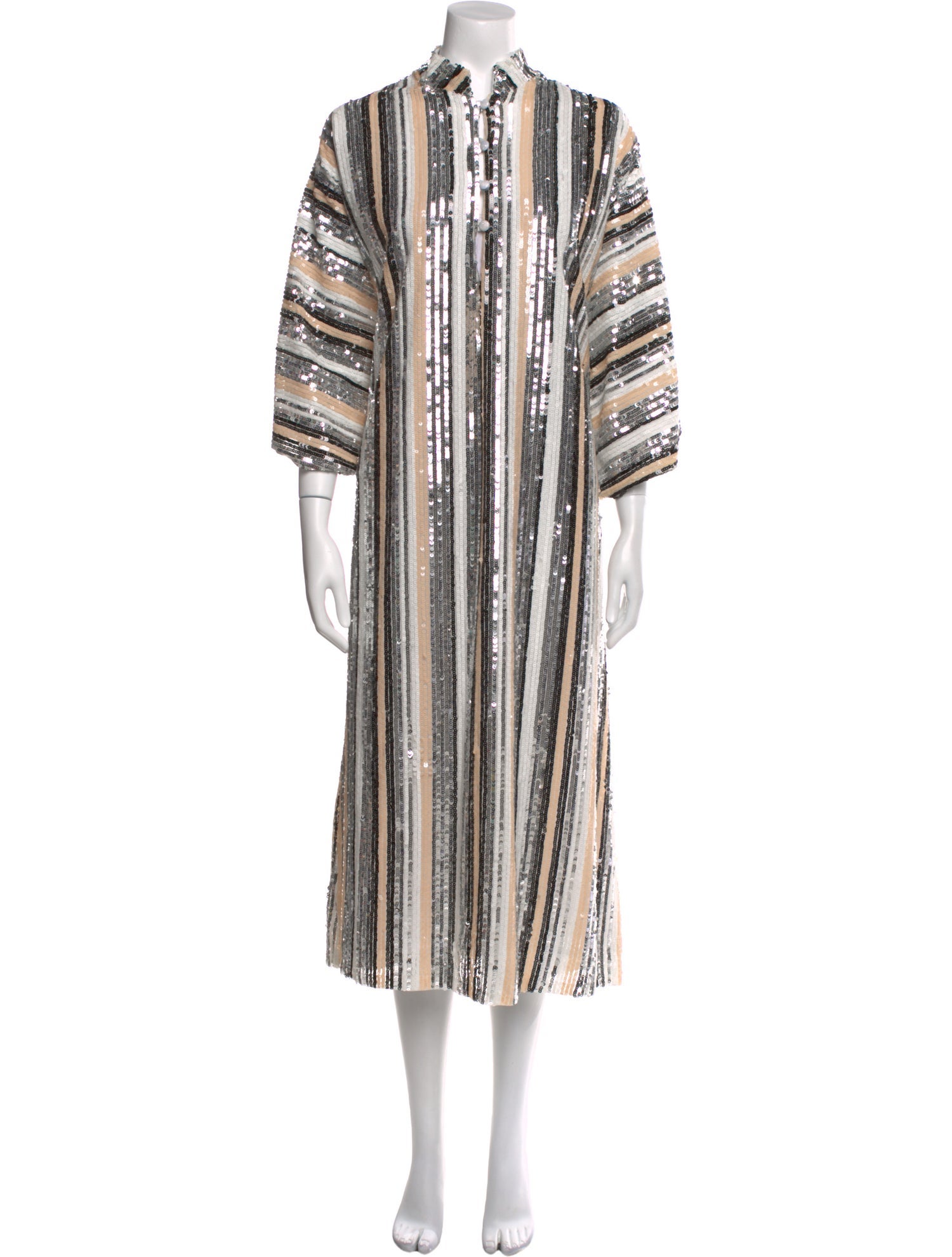 La Vie Style House Striped Long Dress