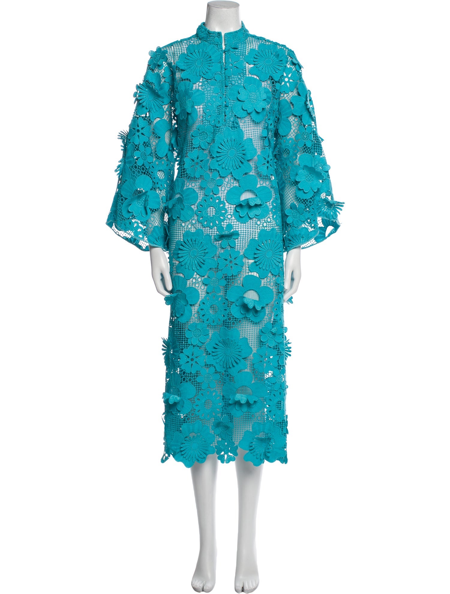 La Vie Style House Lace Pattern Long Dress