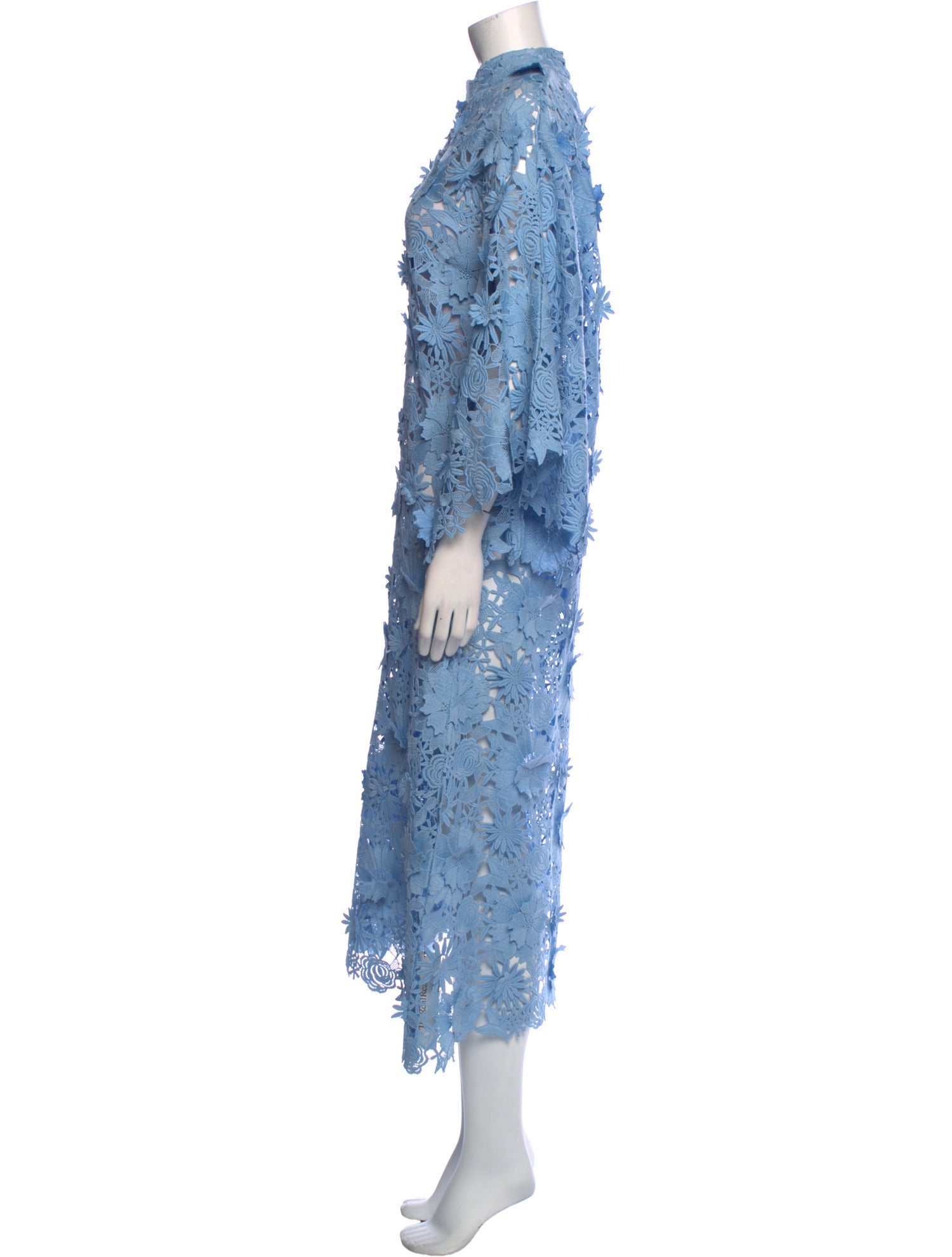 La Vie Style House Lace Pattern Long Dress