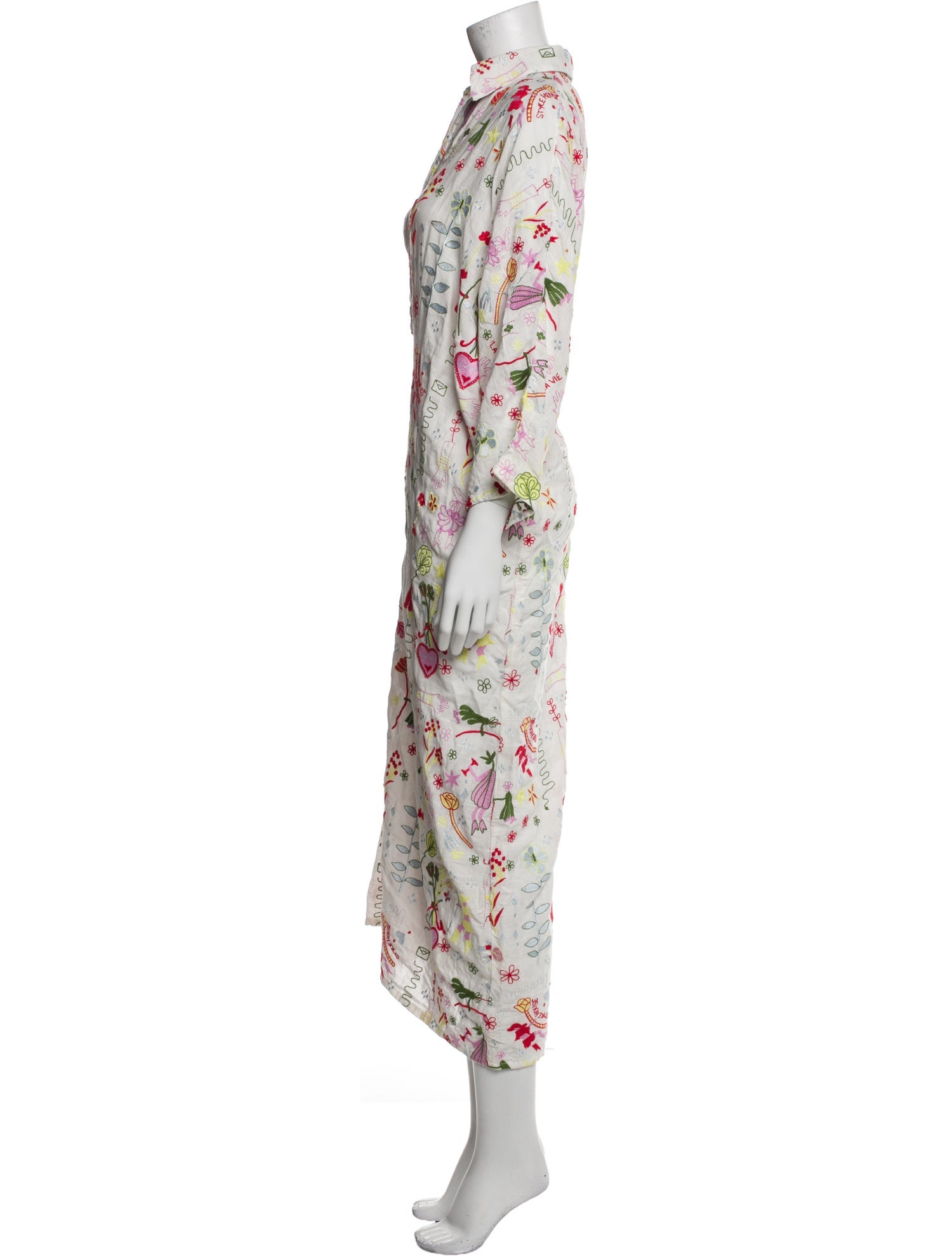 La Vie Style House Floral Print Long Dress w/ Tags
