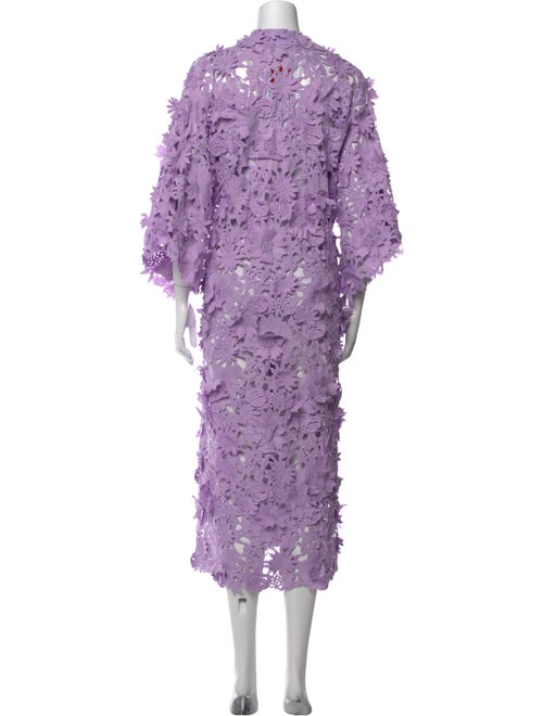 La Vie Style House Lace Pattern Long Dress