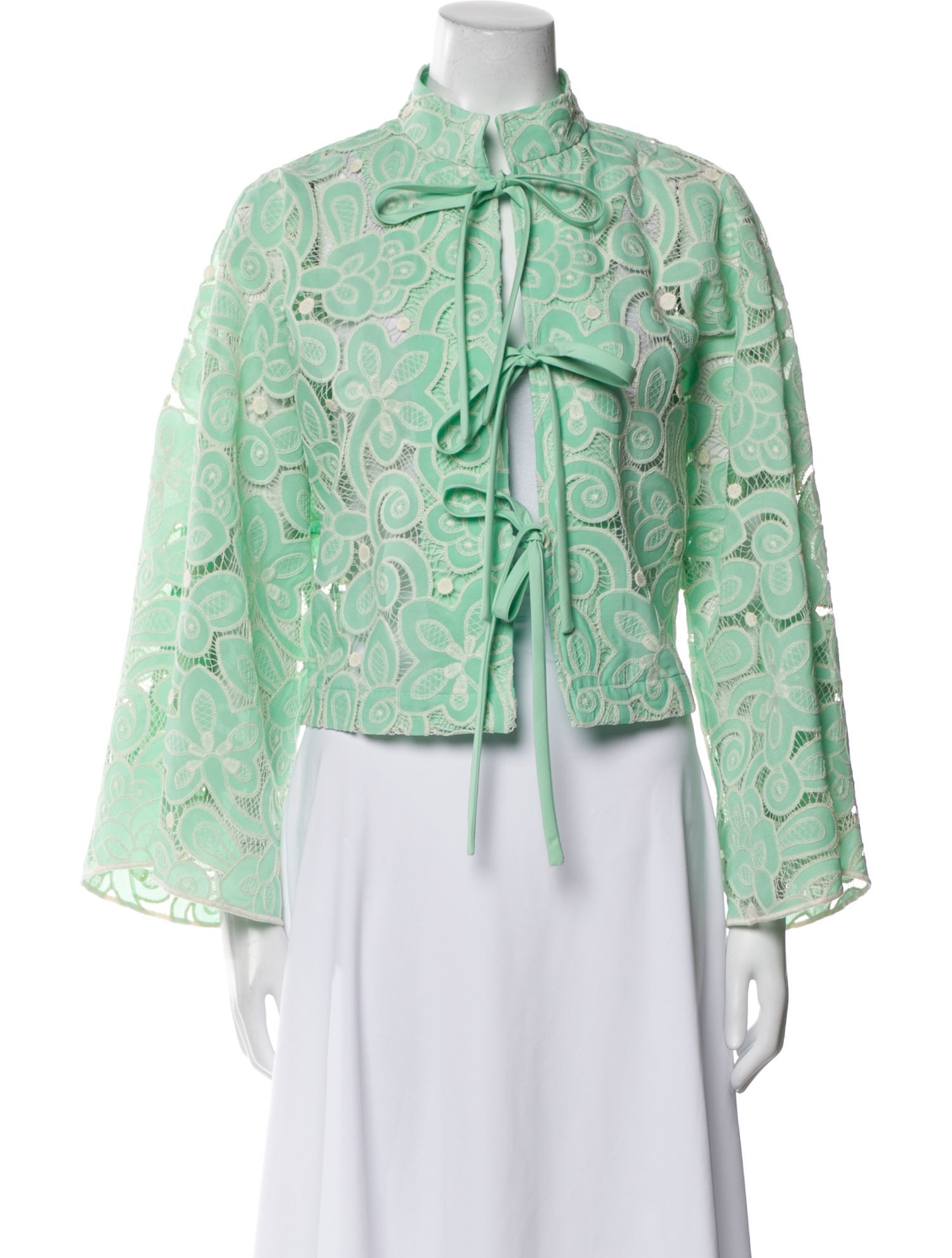 La Vie Style House Lace Pattern Jacket