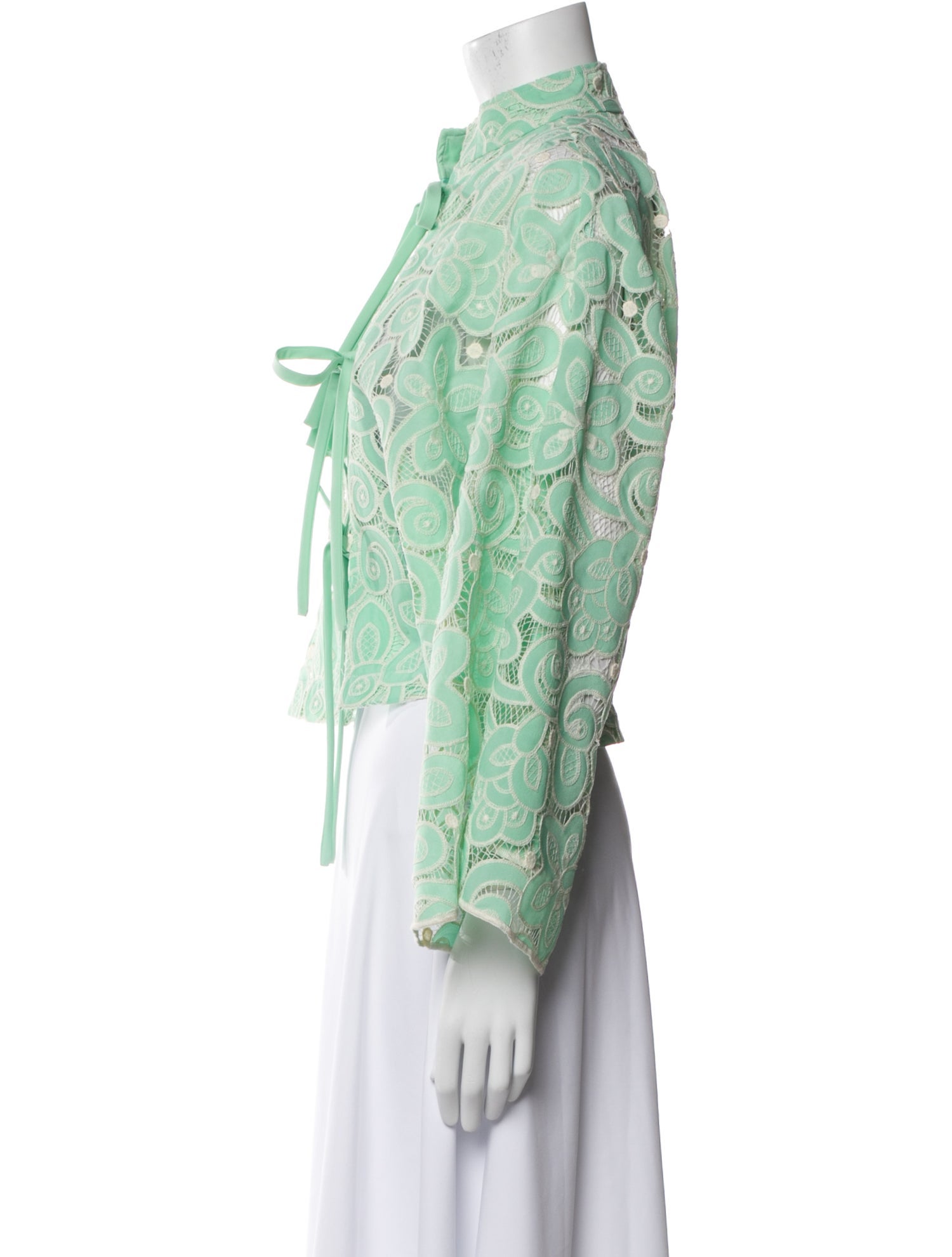 La Vie Style House Lace Pattern Jacket