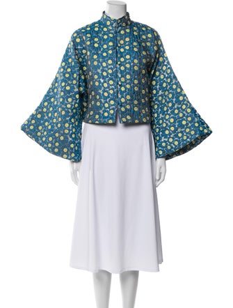 La Vie Style House Floral Print Evening Jacket