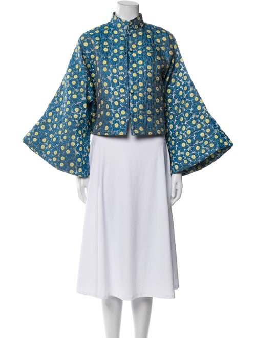 La Vie Style House Floral Print Evening Jacket