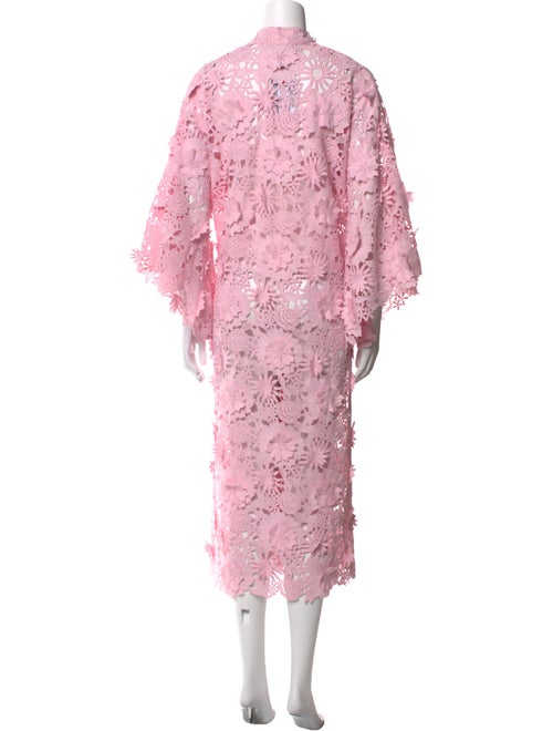 La Vie Style House Lace Pattern Midi Length Dress