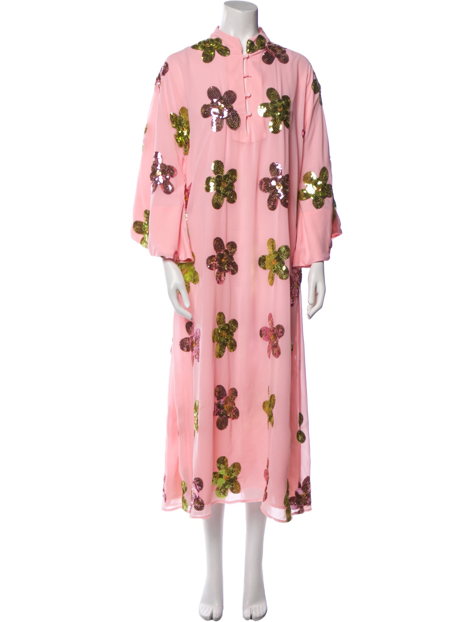 La Vie Style House Floral Print Long Dress