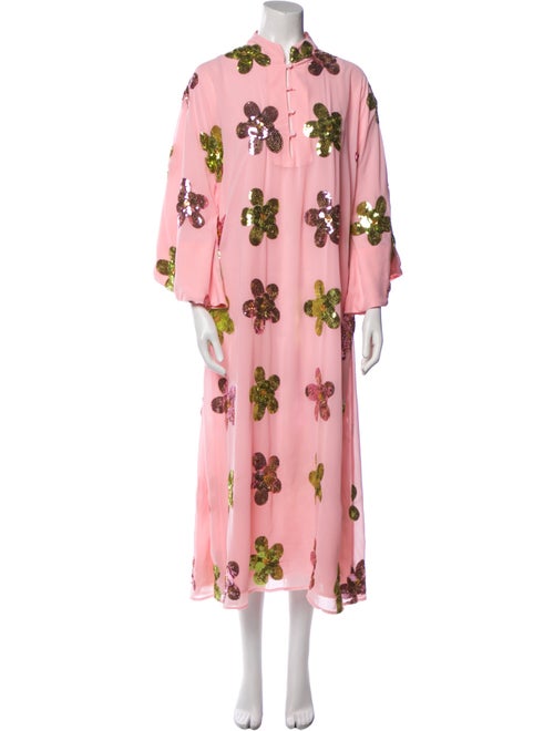 La Vie Style House Floral Print Long Dress