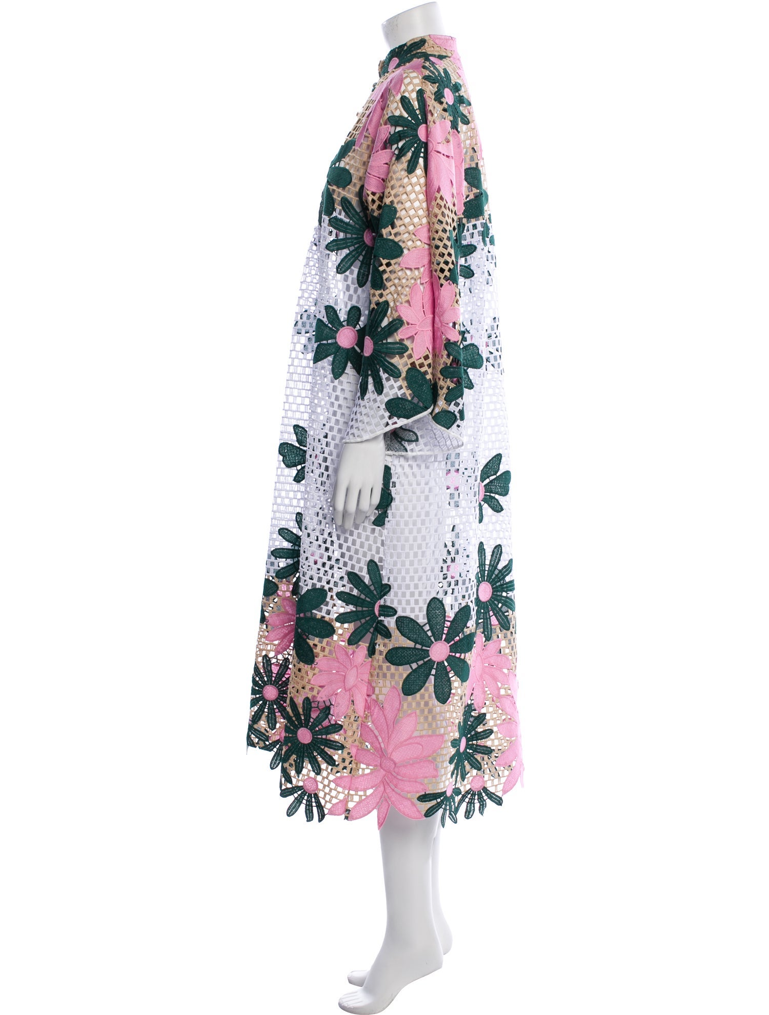 La Vie Style House Floral Print Midi Length Dress