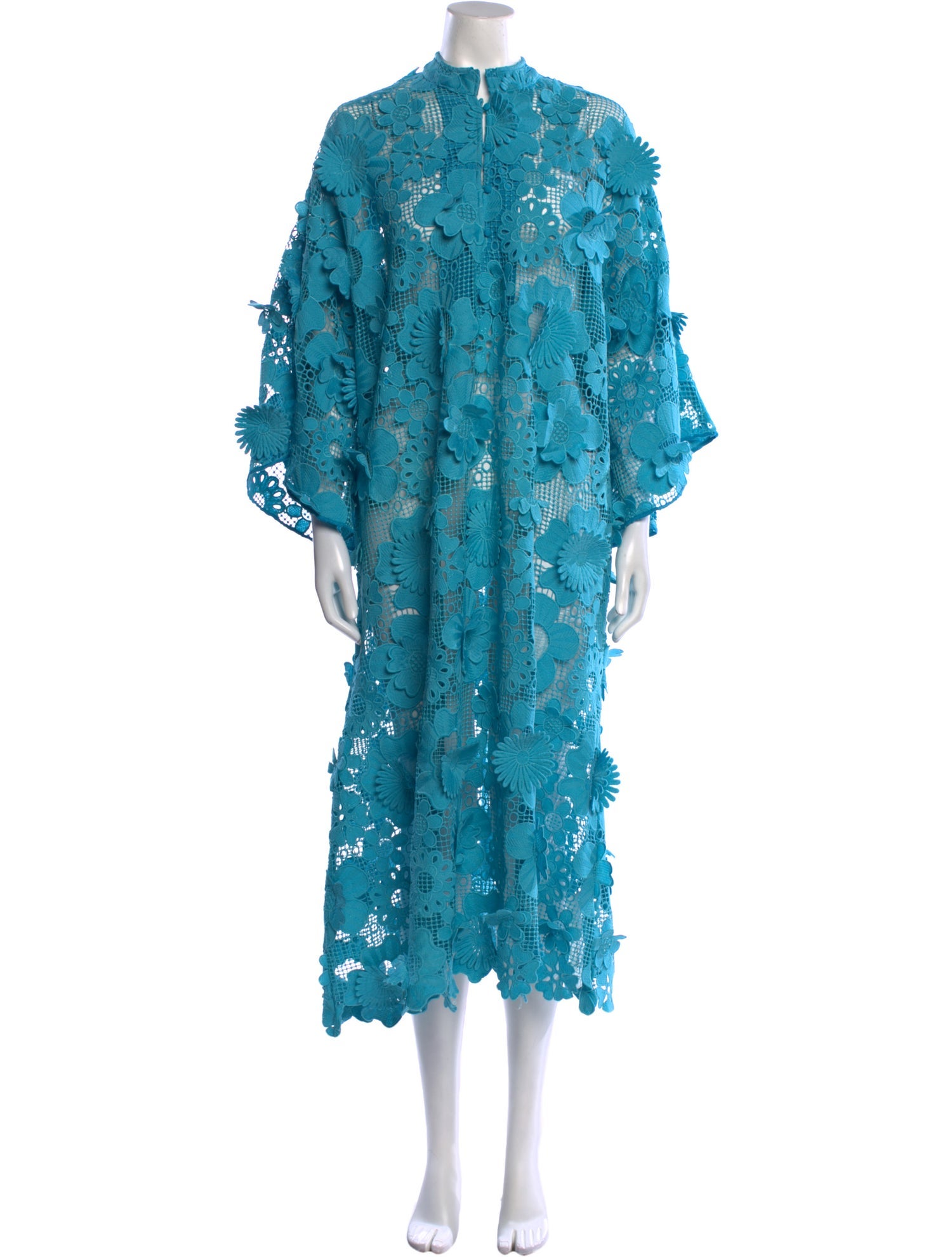 La Vie Style House Lace Pattern Long Dress