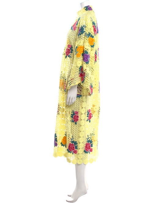 La Vie Style House Floral Print Midi Length Dress