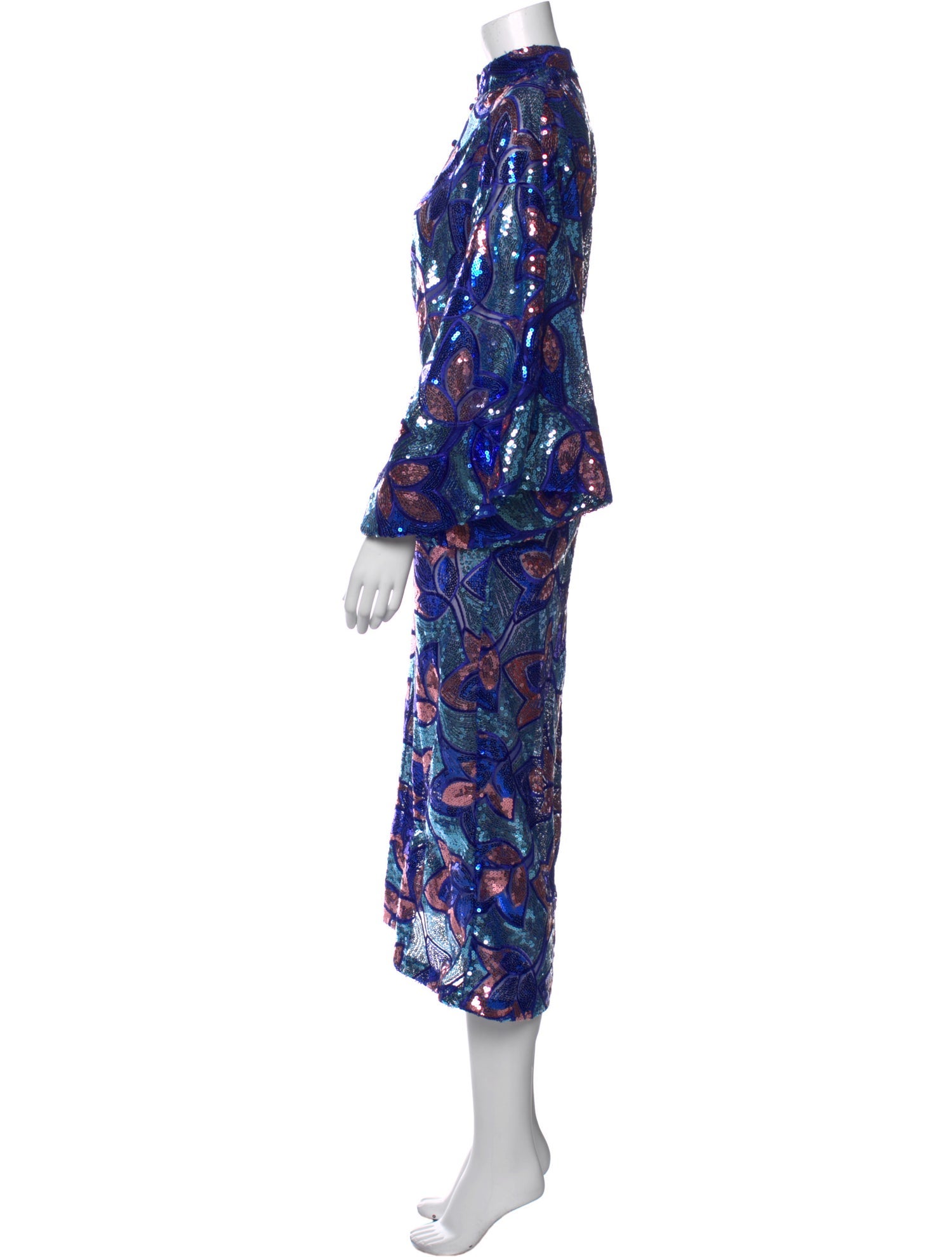 La Vie Style House Paisley Print Long Dress w/ Tags
