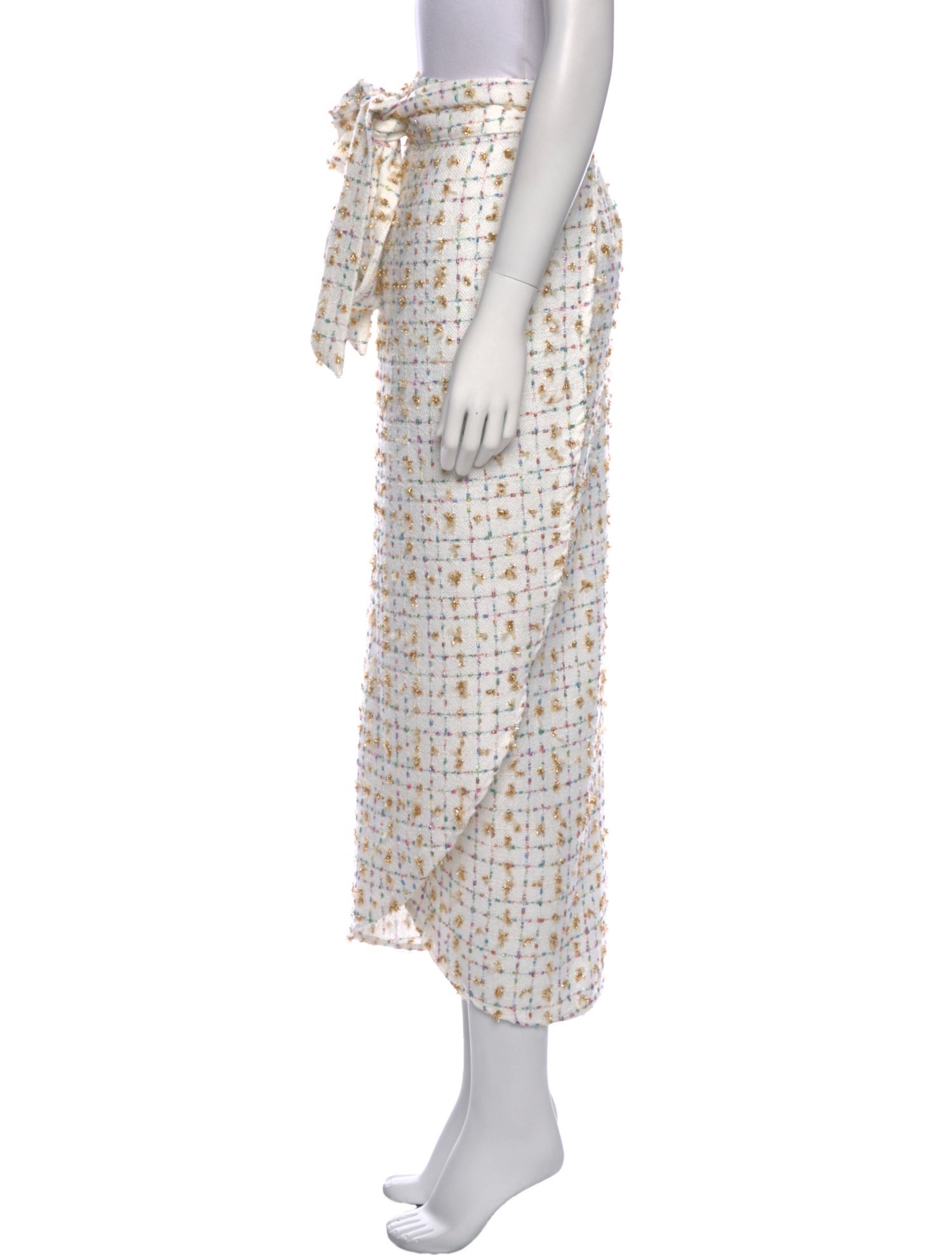 La Vie Style House Printed Midi Length Skirt