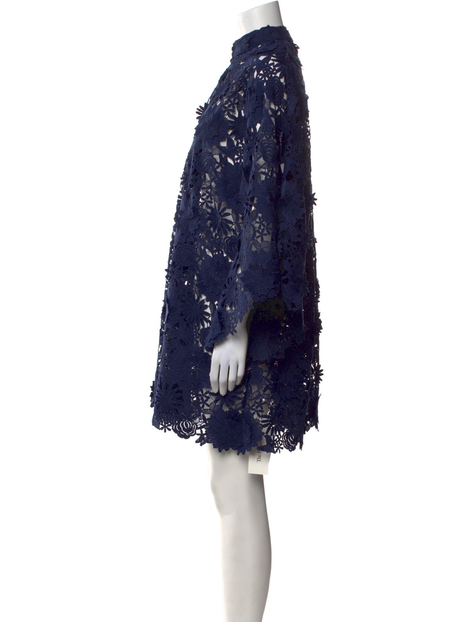 La Vie Style House Lace Pattern Mini Dress