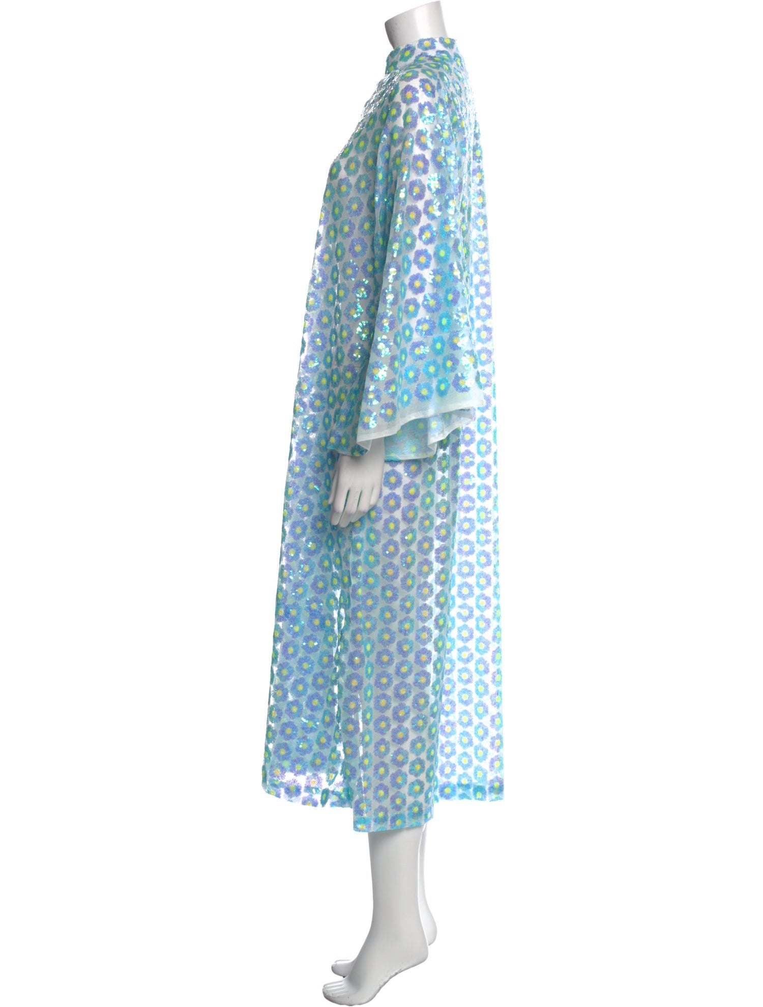 La Vie Style House Printed Knee-Length Dress