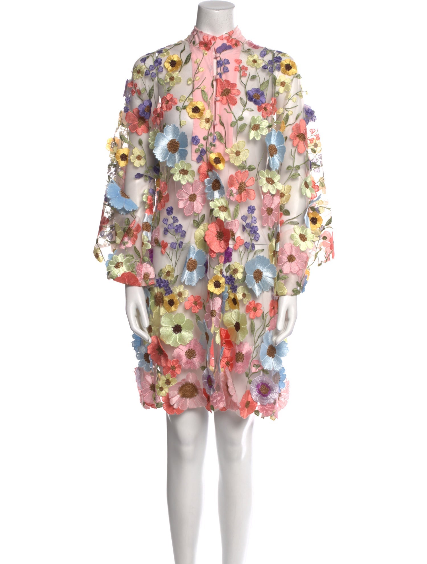 La Vie Style House Floral Print Mini Dress