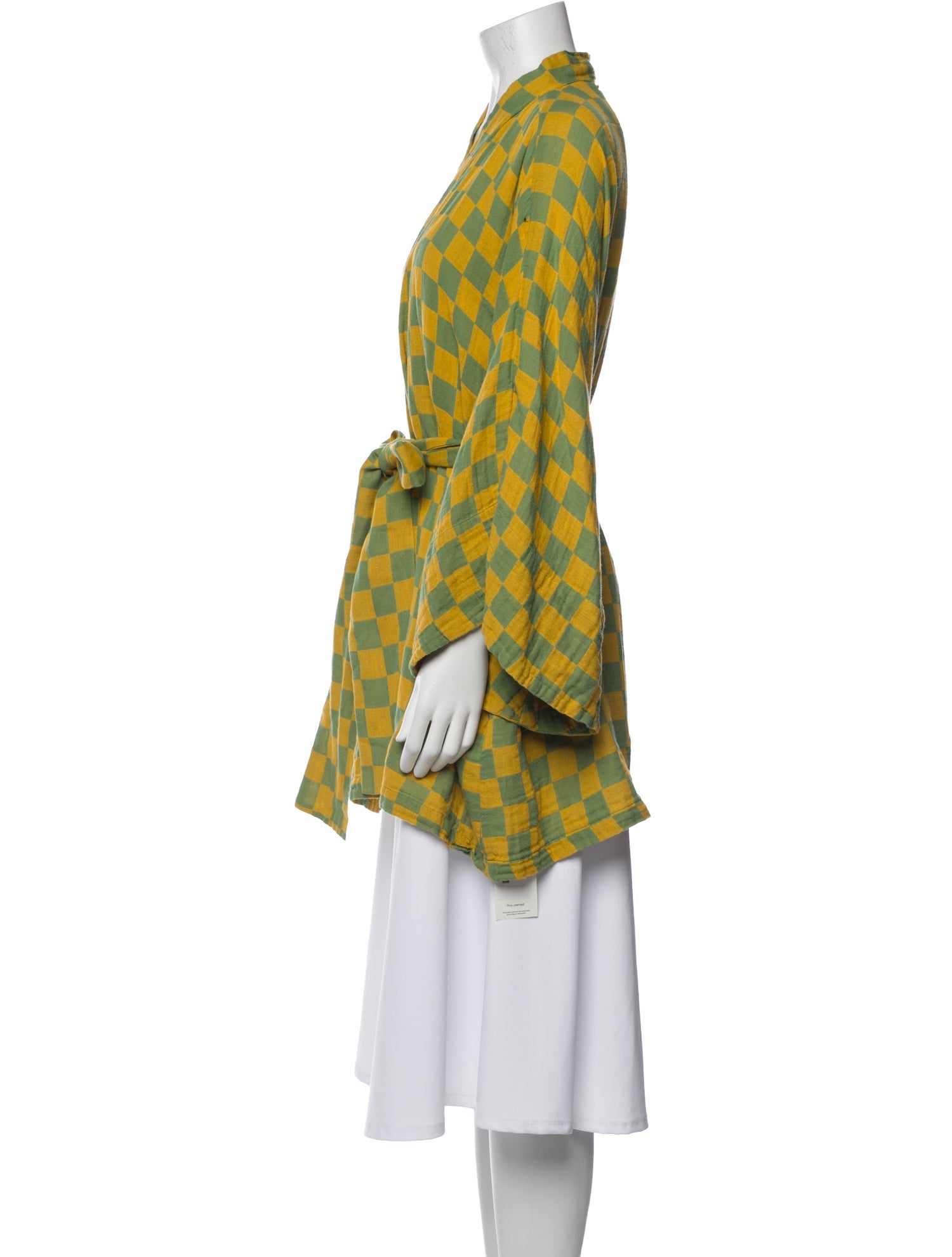 La Vie Style House Plaid Print Cover-Up