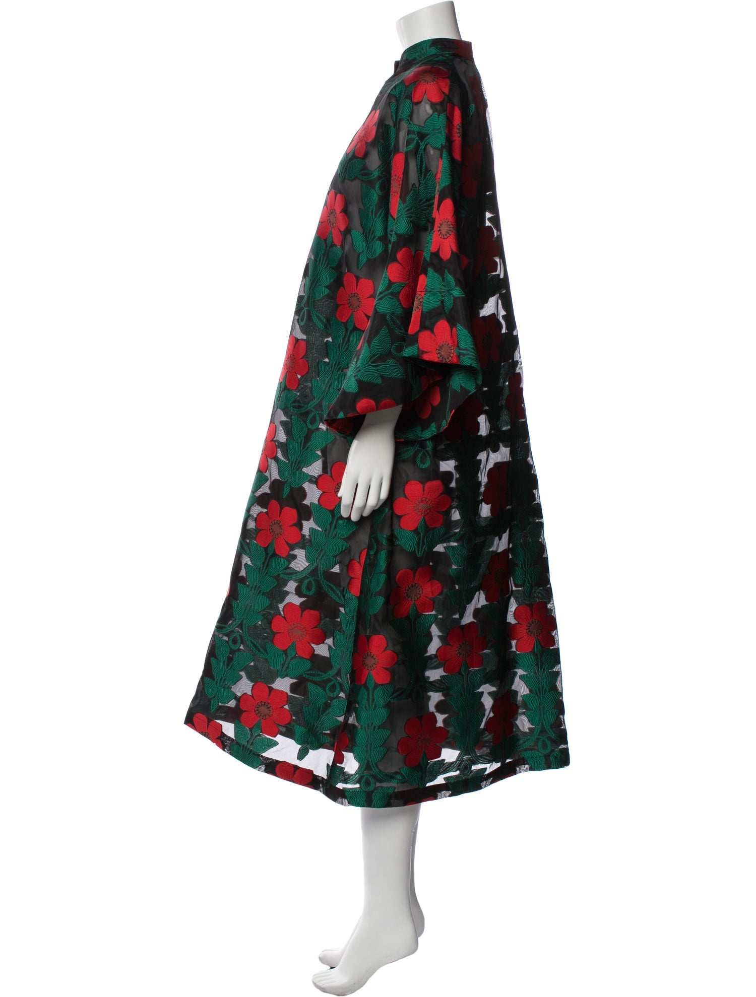 La Vie Style House Floral Print Midi Length Dress