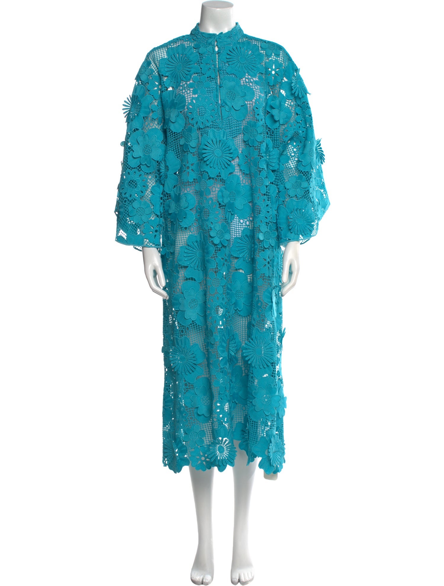 La Vie Style House Lace Pattern Long Dress