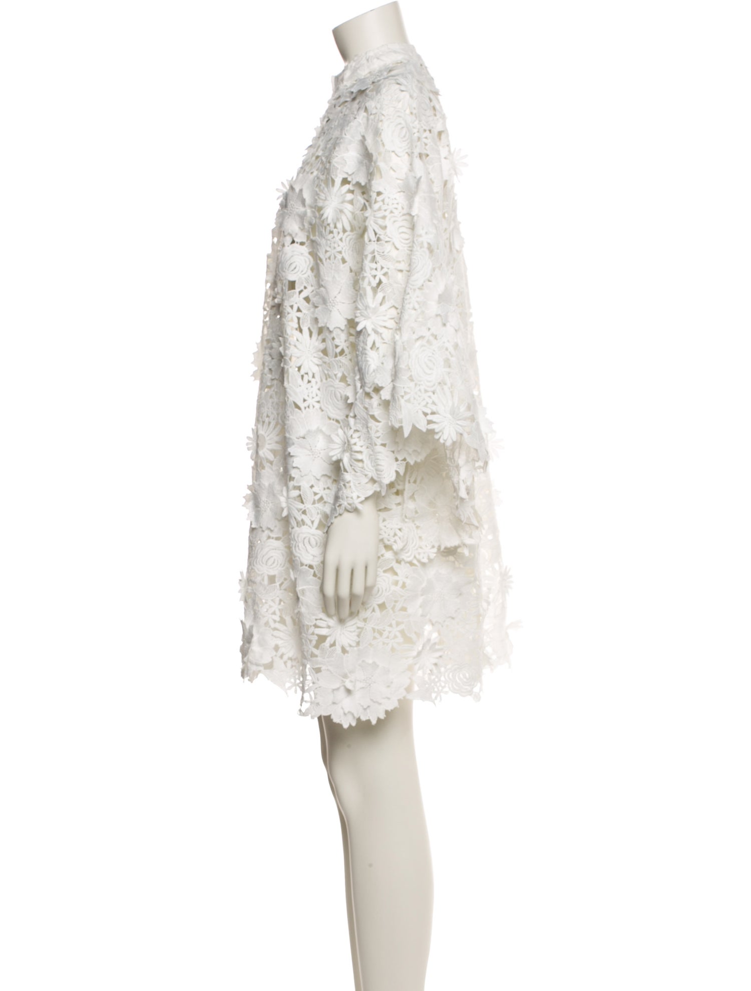 La Vie Style House Lace Pattern Mini Dress