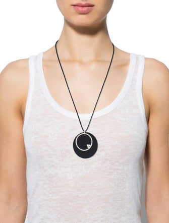 Luca Carati Onyx & Diamond Pendant Necklace