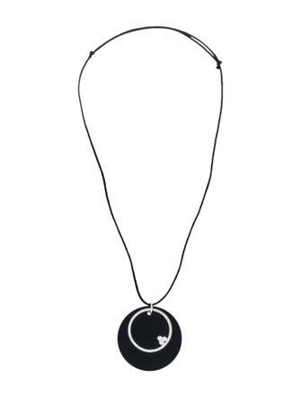 Luca Carati Onyx & Diamond Pendant Necklace