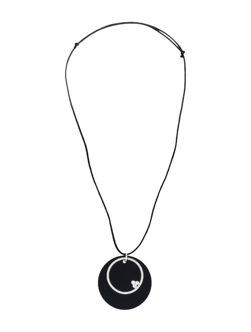 Luca Carati Onyx & Diamond Pendant Necklace