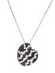 Luca Carati 18K 1.40ctw Sapphire & Diamond Abstract Heart Pendant Necklace
